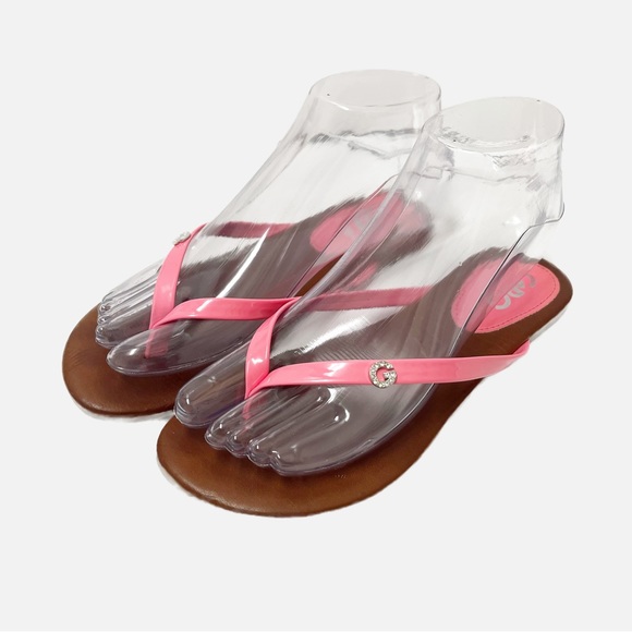 GBG Thong Sandals with Pink Straps Size 5.5 - Picture 1 of 5